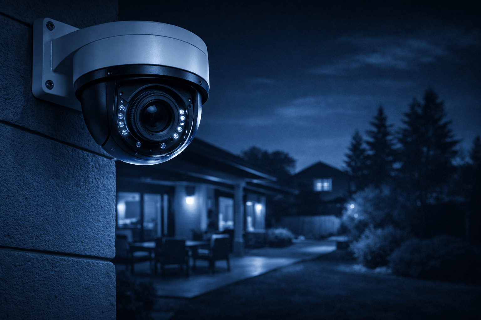 camera de seguranca externa com visao noturna